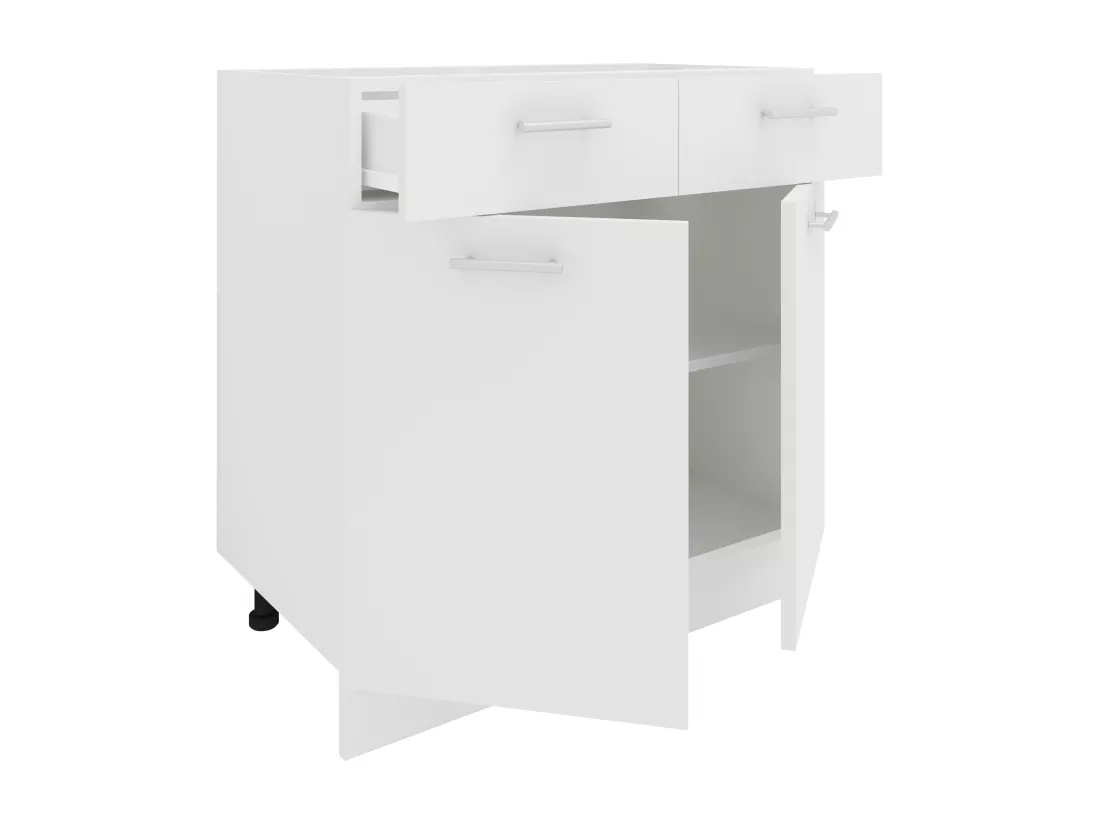 Armoire de cuisine L 80 cm Armoire basse Esilo