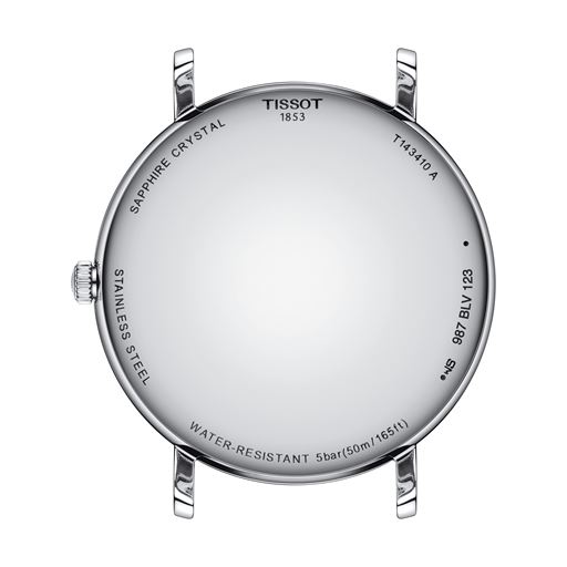 Tissot Everytime T143.410.16.041.00 Herreur, Stål/Sort, 40 mm