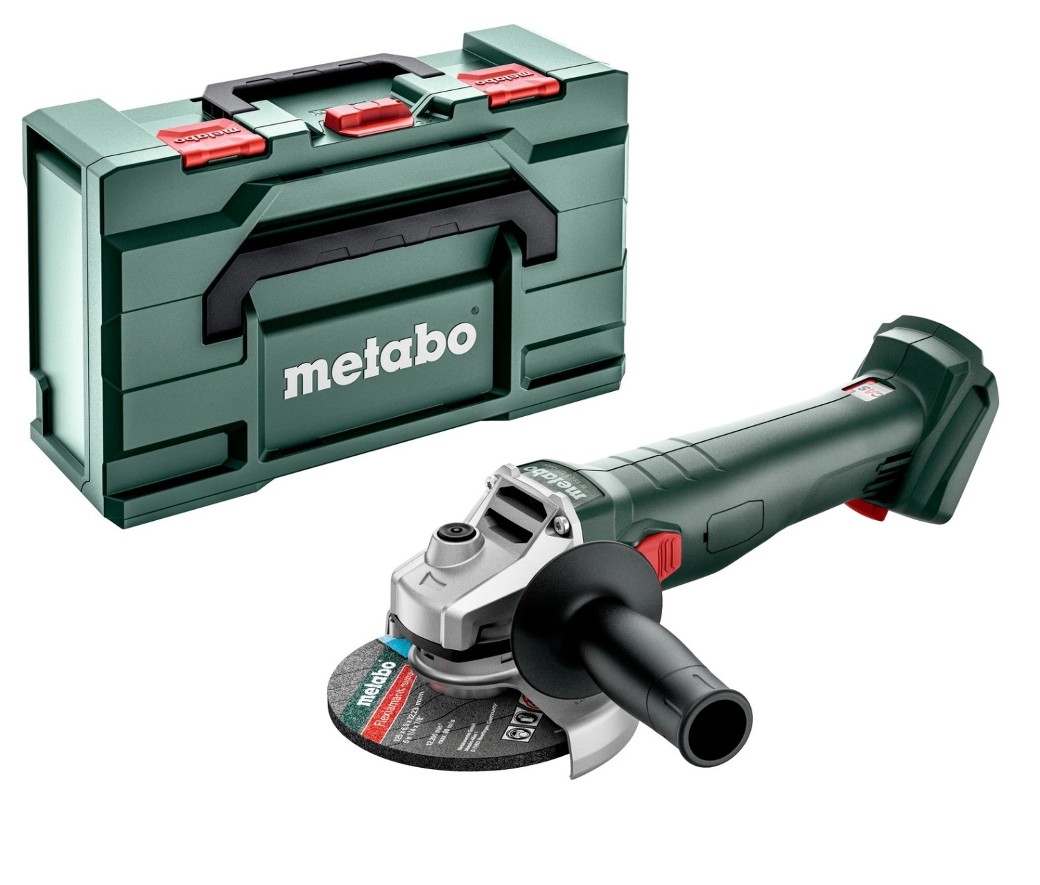 Metabo W 18 L 9-125 Quick 18V Li-ion accu slijper body in MetaBox - 125 mm