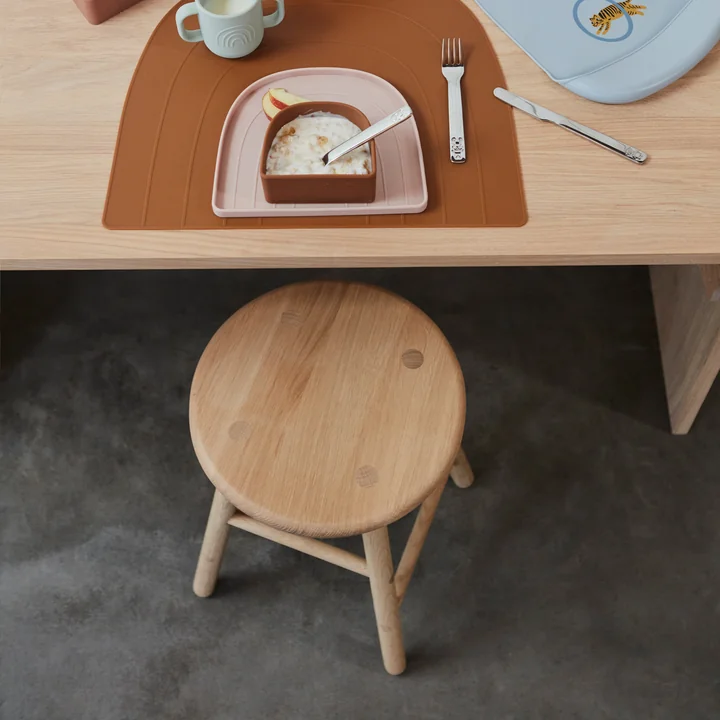 OYOY - Moto Hocker, 31 x 46 cm, Esche braun