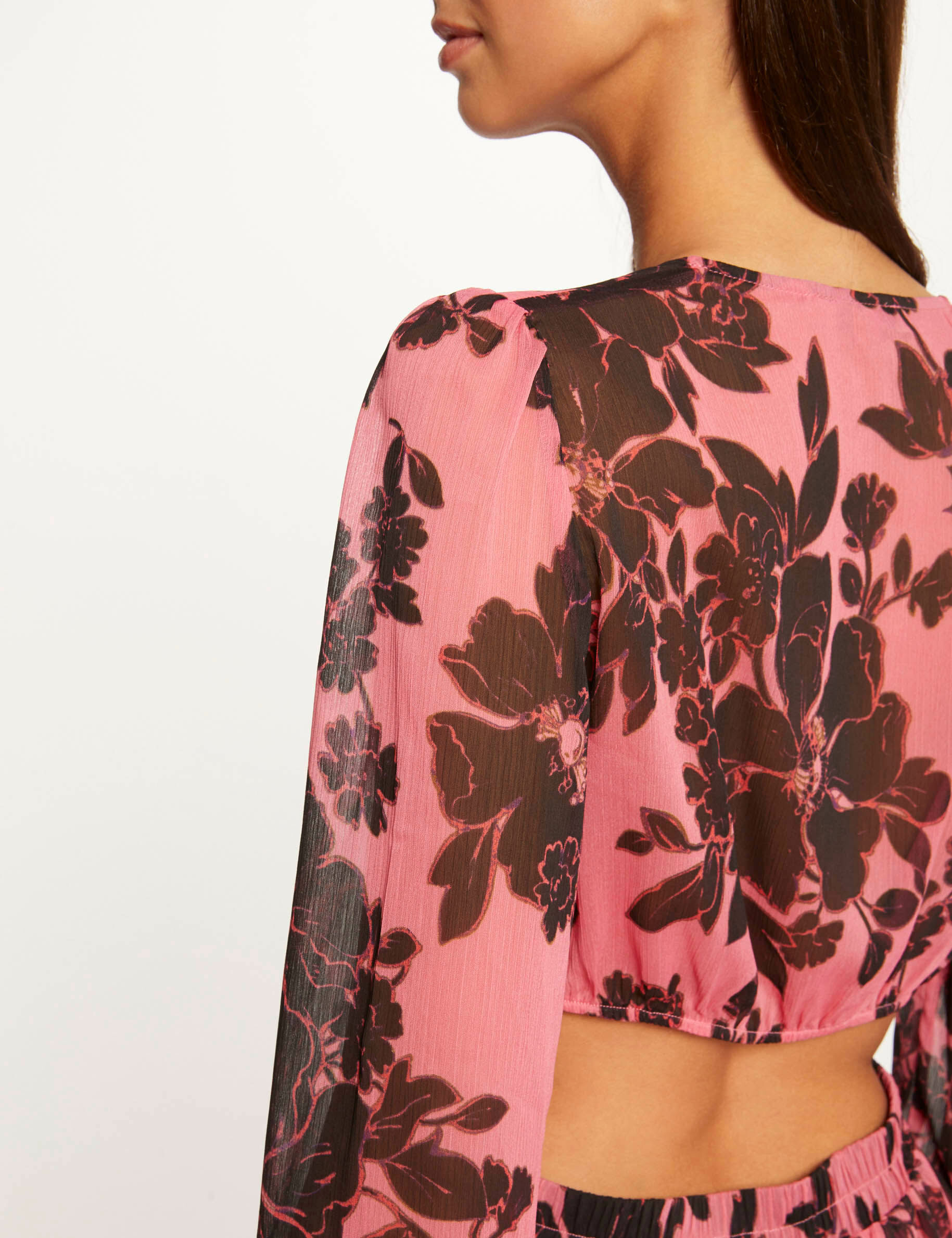 Robe droite imprimé floral multico femme - multico