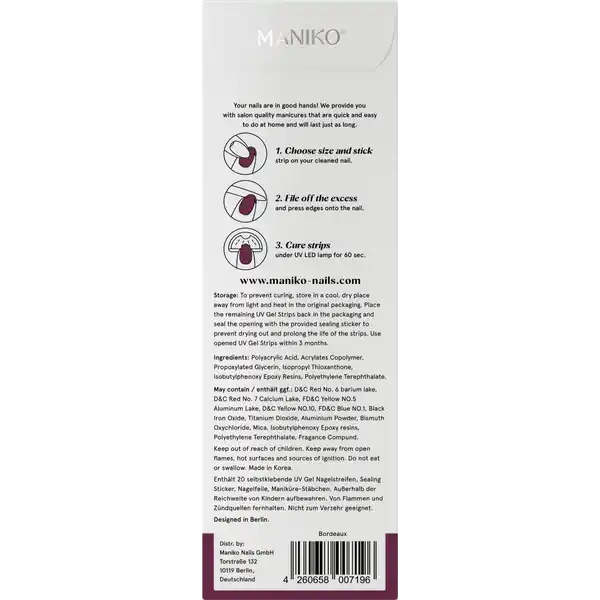 UV Gel Strip Bordeaux
