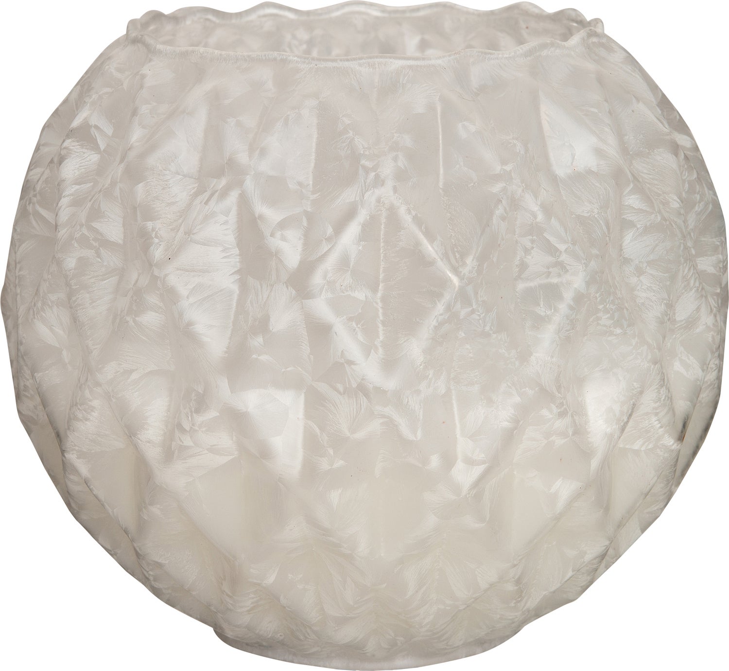 Anna's Collection LED kaars in glas met bewegende vlam wit D 12 H 10 cm