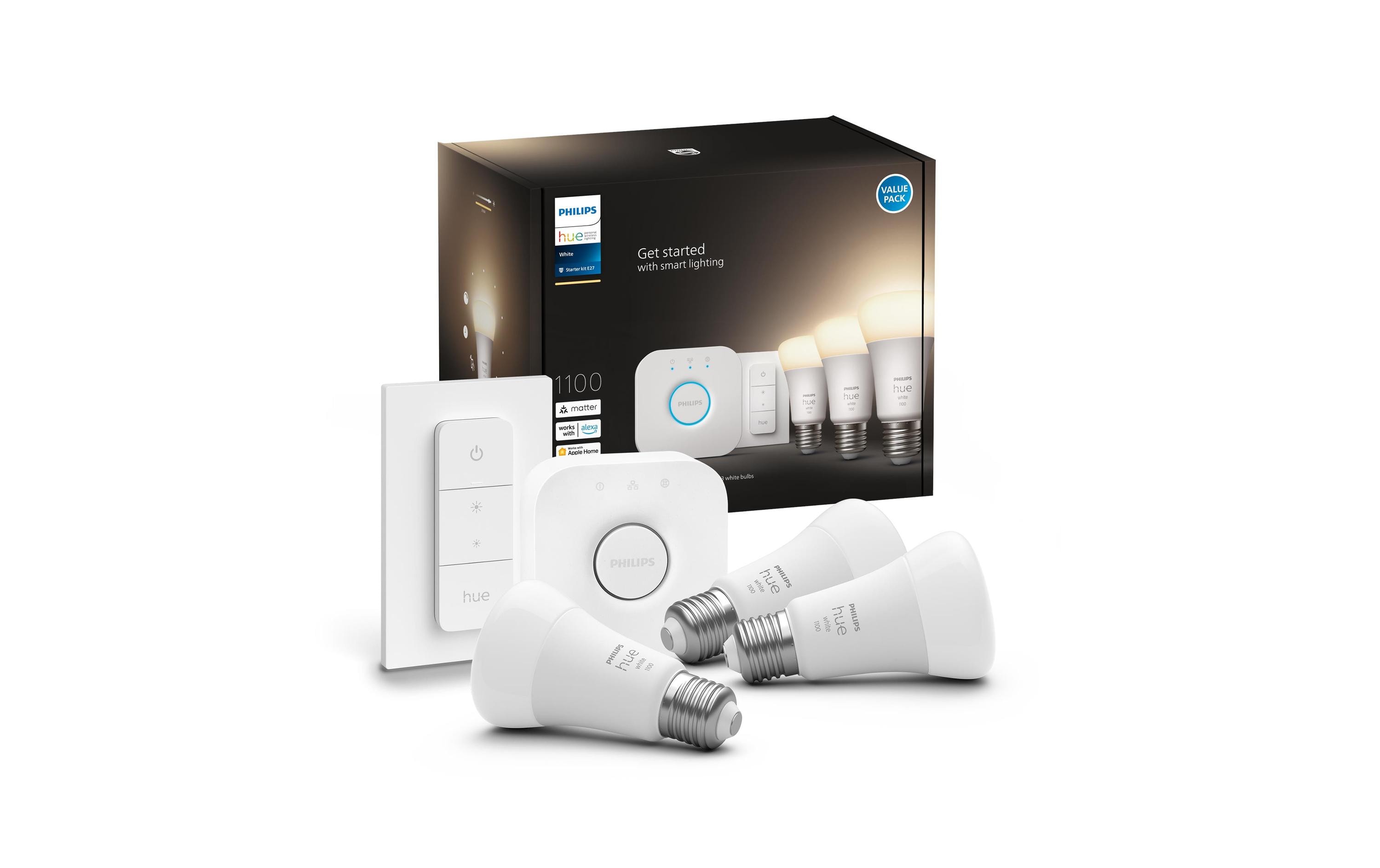 Starterset White E27 3er Starter Set + Dimmer 1055 lmStarterset