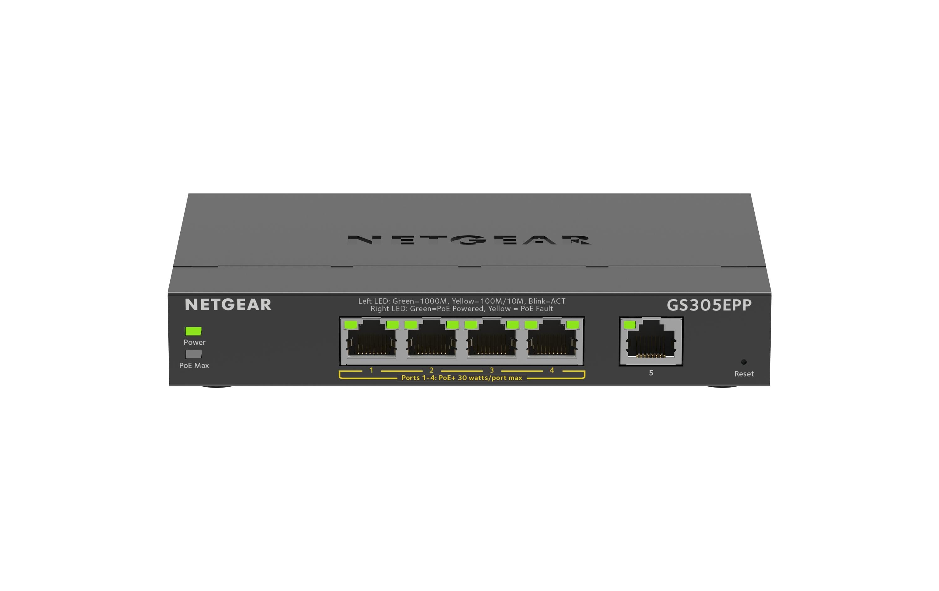 PoE+ Switch GS305EPP-100PES 5 Port5-Port Gigabit Ethernet High-Power PoE+ Smart Managed Plus Switch (GS305EPP)