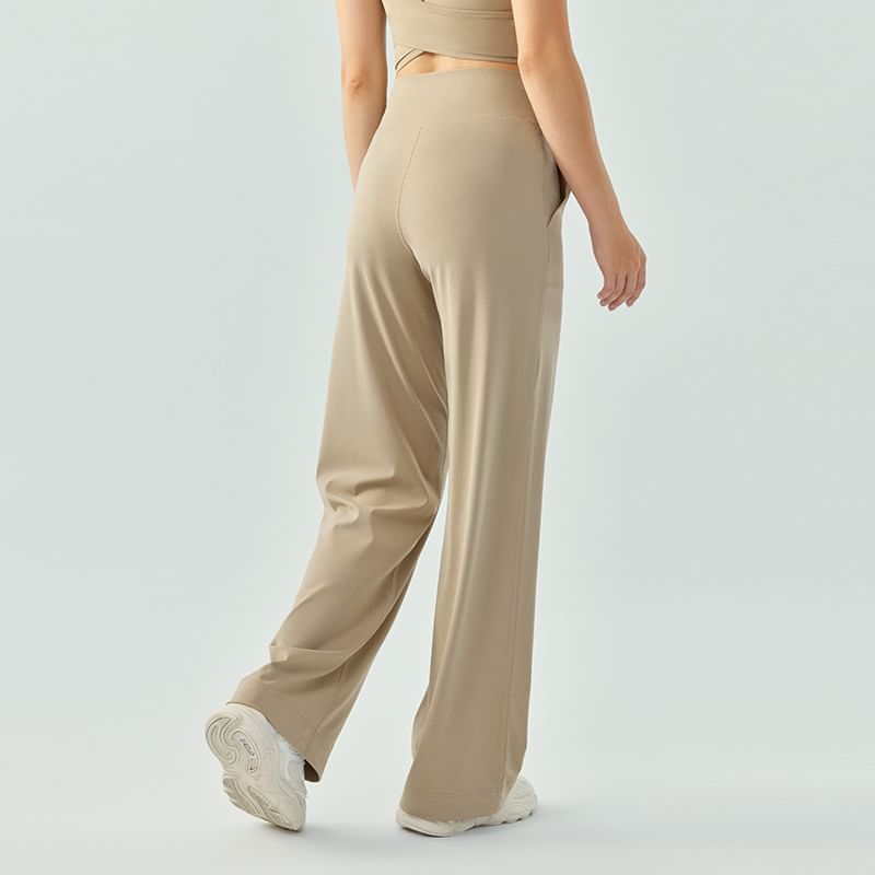 femmal - High Rise Plain Wide Leg Sweatpants