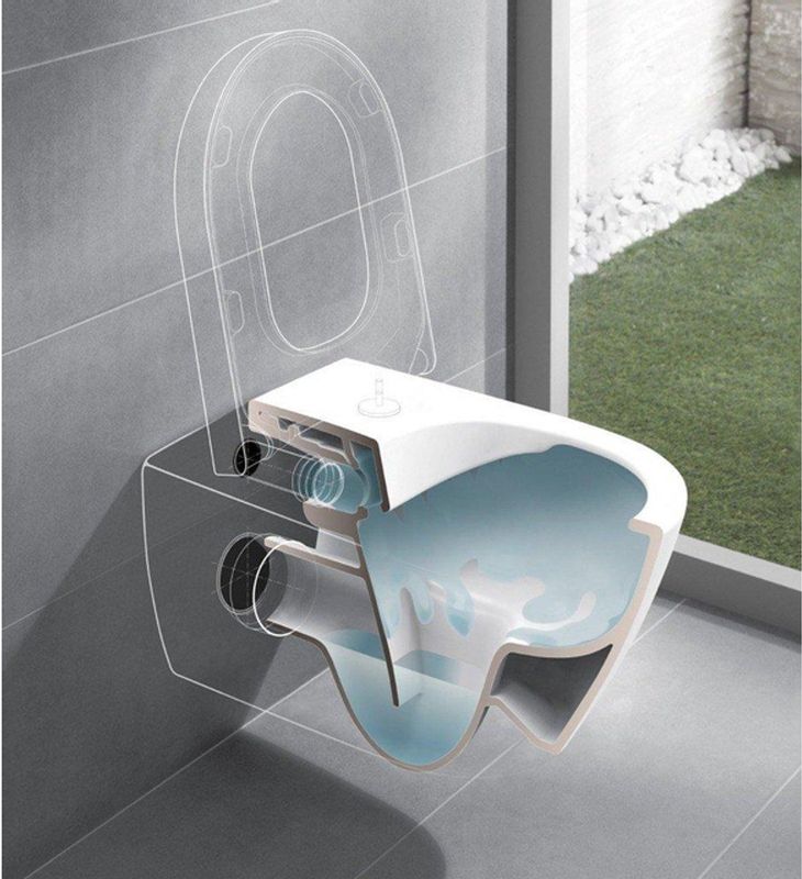 Villeroy Boch - Subway 2.0 - Toiletset - Mat Zwart - Geberit Reservoir - Softclose