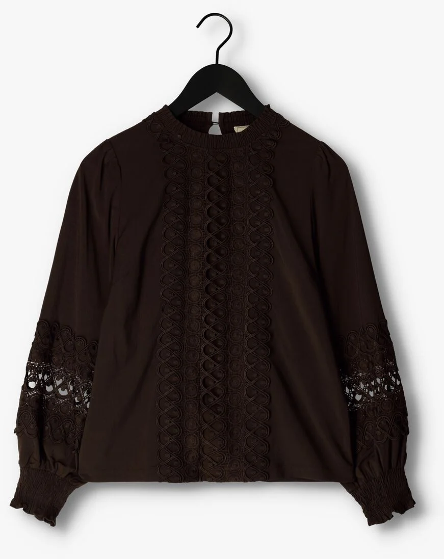 NEO NOIR bruine neo noir blouse katie embroidery blouse