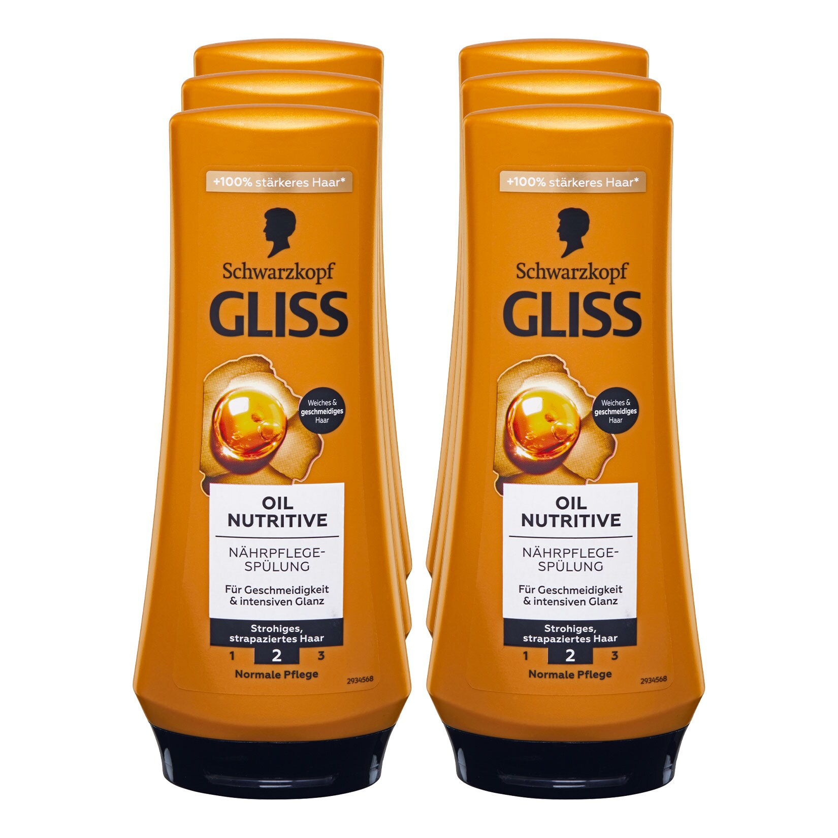 Gliss Spülung Oil Nutritive 200 ml, 6er Pack