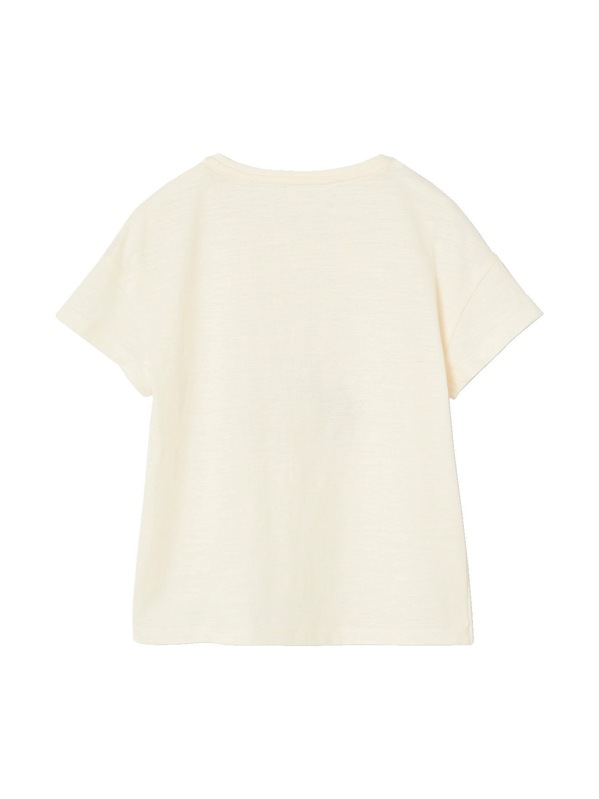 Vertbaudet Mädchen T-Shirt mit Rüschenmotiv vanille