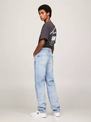 Calça jeans Ethan Relaxed Straight Desbotada
