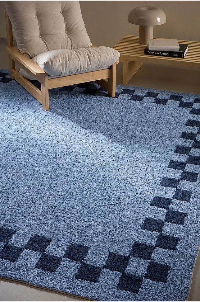 MAPLE kvadratisk teppe med luv 250x250 cm