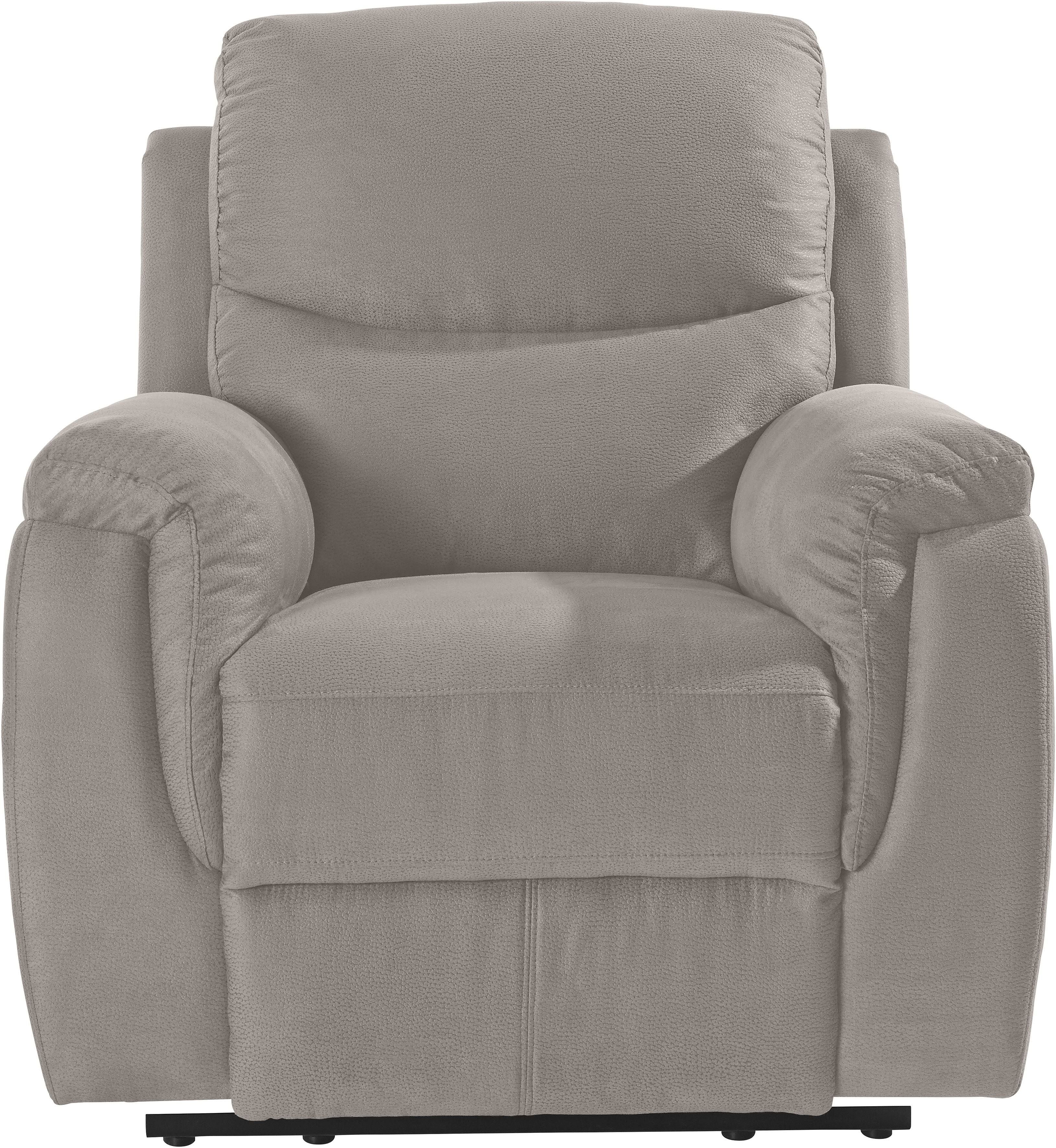 atlantic home collection Relaxsessel Diana grau B:95cm H:102cm T:97cm