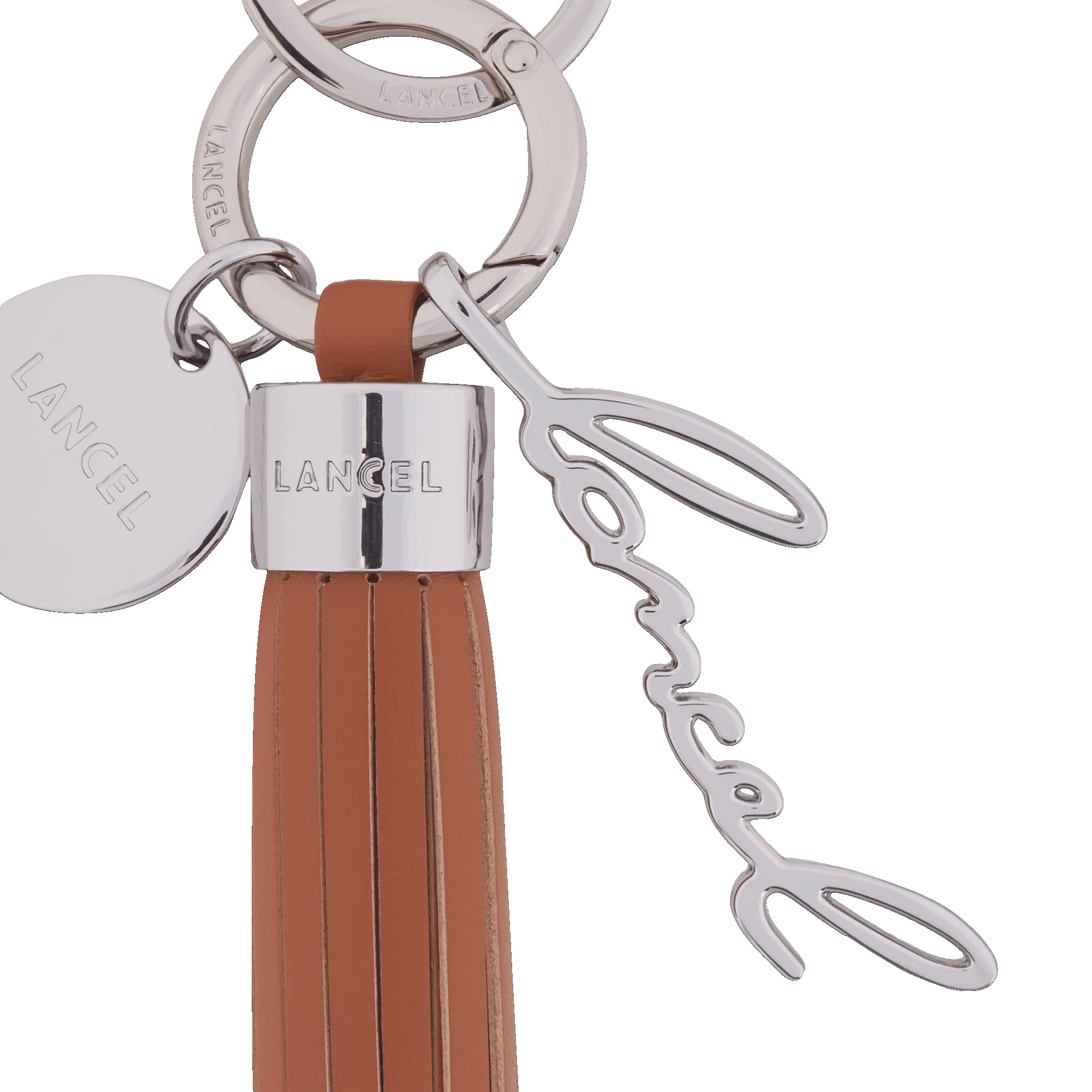 Porte-clé Lancel pompon Premier Flirt de Lancel-Camel