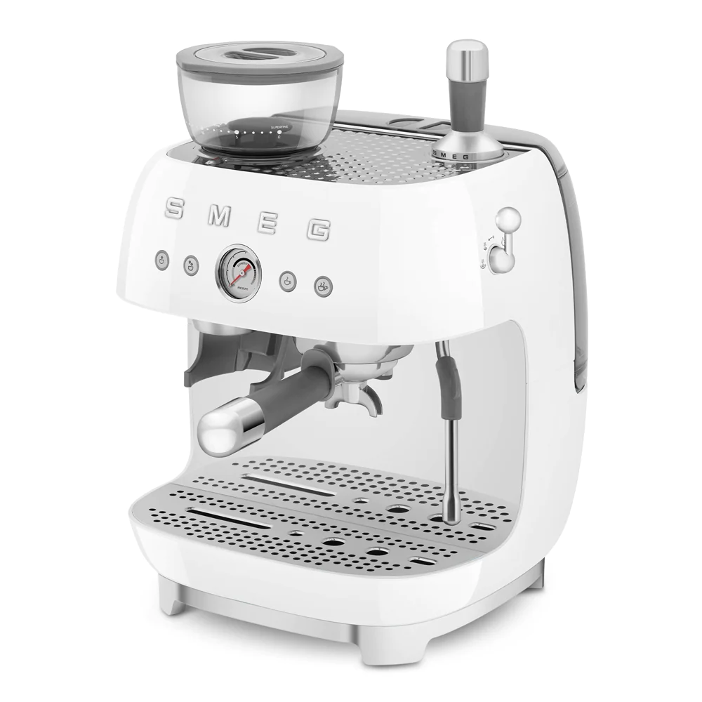 Machine à café combinée Expresso Années 50 blanc Smeg