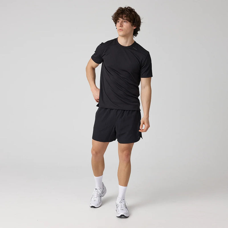 Trainingsshirt Mesh Herren aus recyceltem Polyester Schwarz