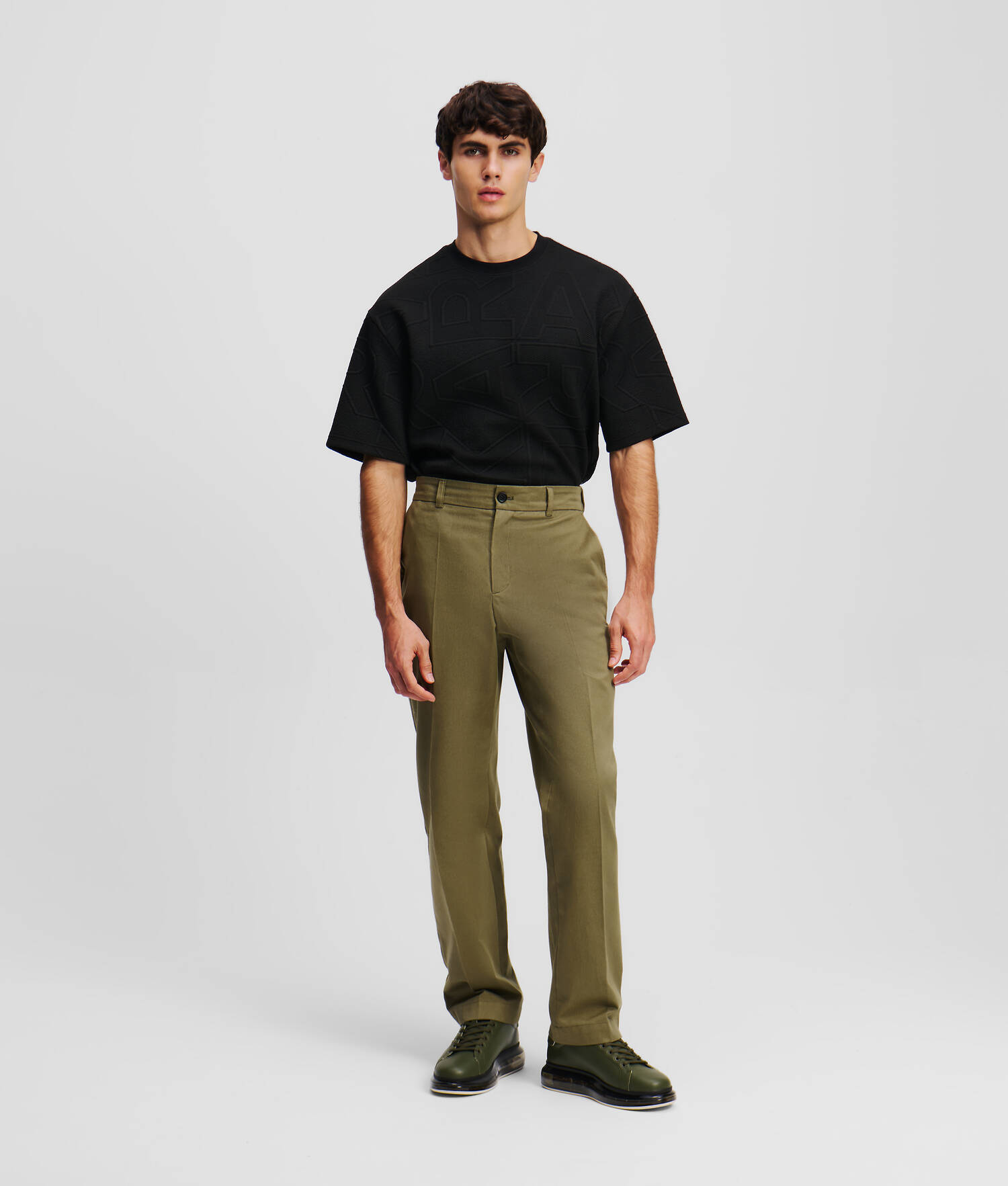 PANTALON CHINO - Vert foncé