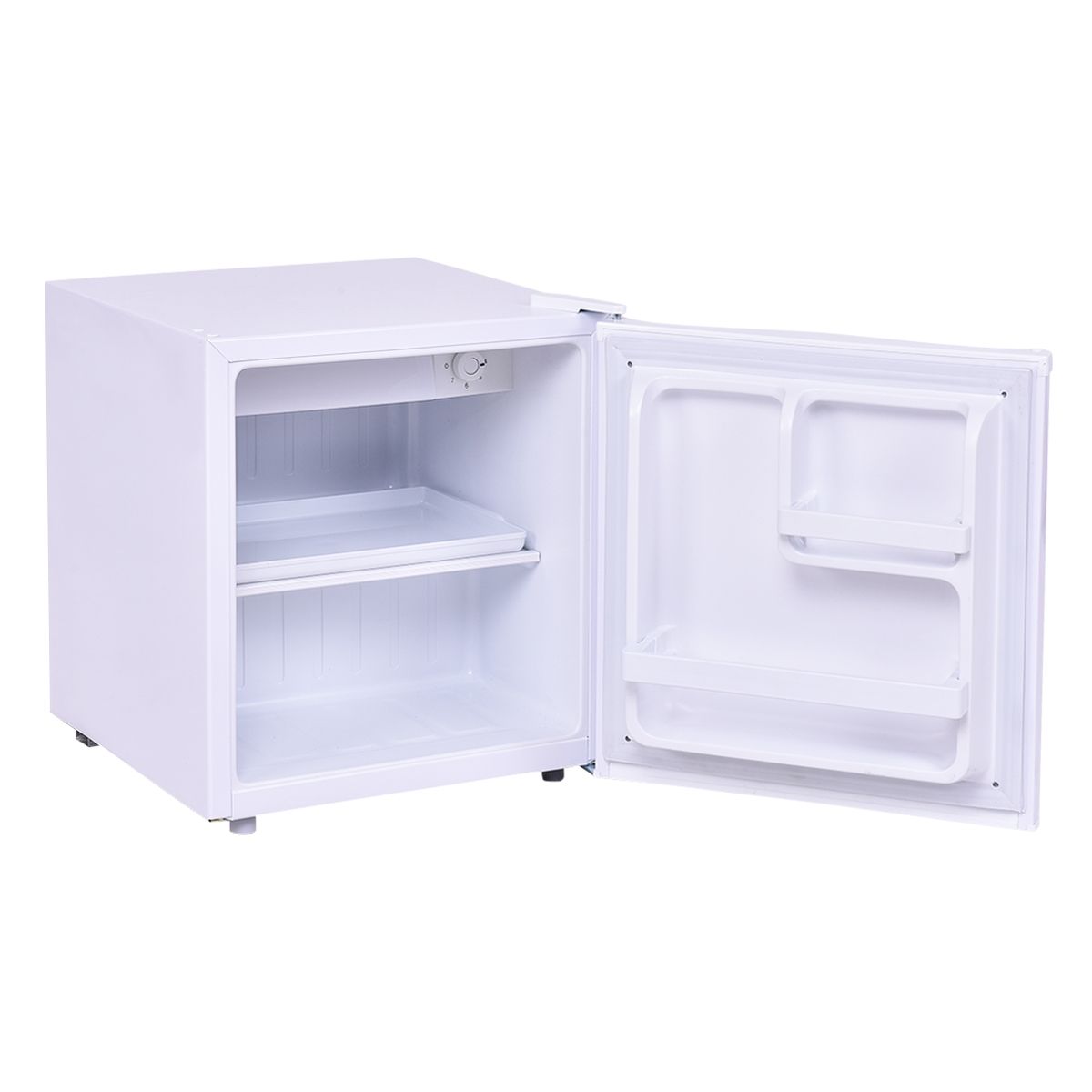 Mini Réfrigérateur 48L, 2 niveaux et porte-bouteille, bac à légumes, Silencieux 230V, 46 x 44 x 49 cm, Blanc - Lidl-Manfred