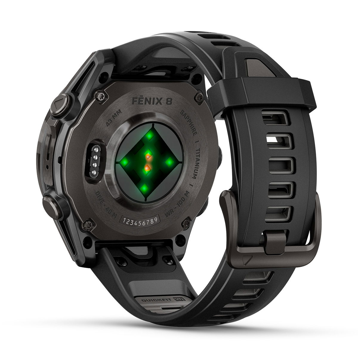 Garmin Fenix 8 AMOLED Sapphire, 43 mm (Carbon Grey)