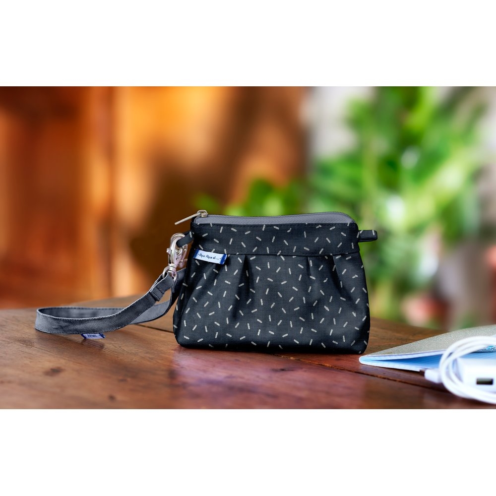 Mini Pochette Plissée Paille Argent Jean
