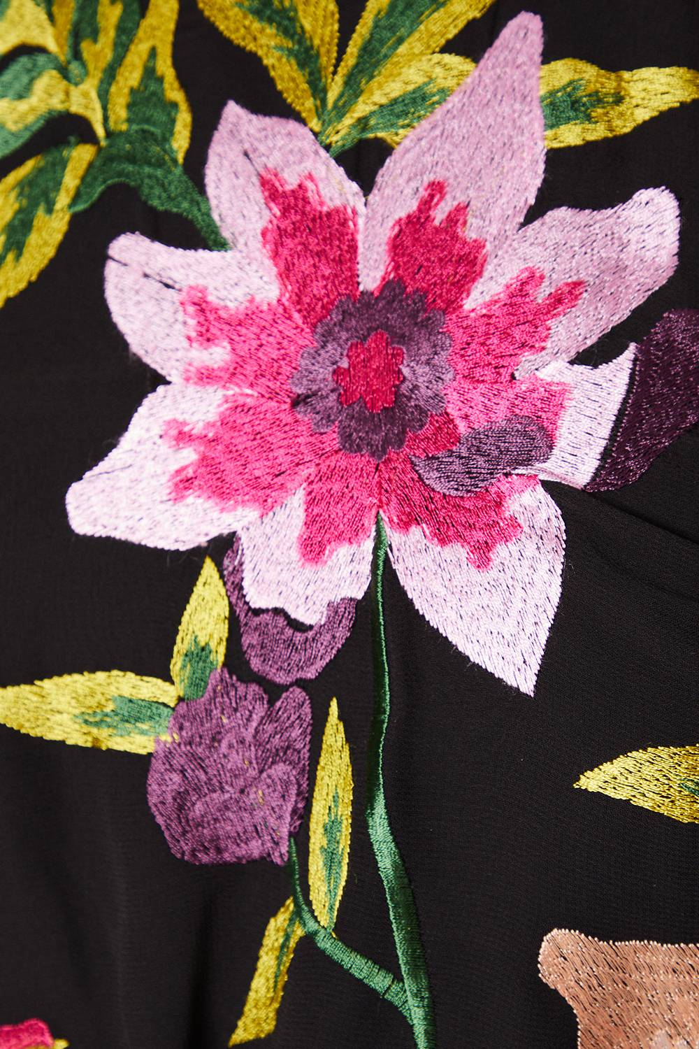 Coast Robe Midi À Col Montant Avec Broderie Florale