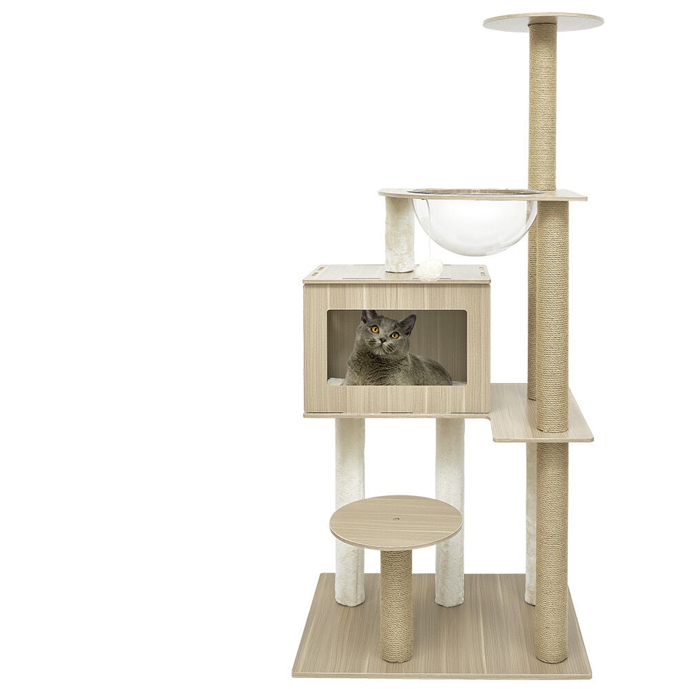 Arbre à chat XL 4 niveaux beige