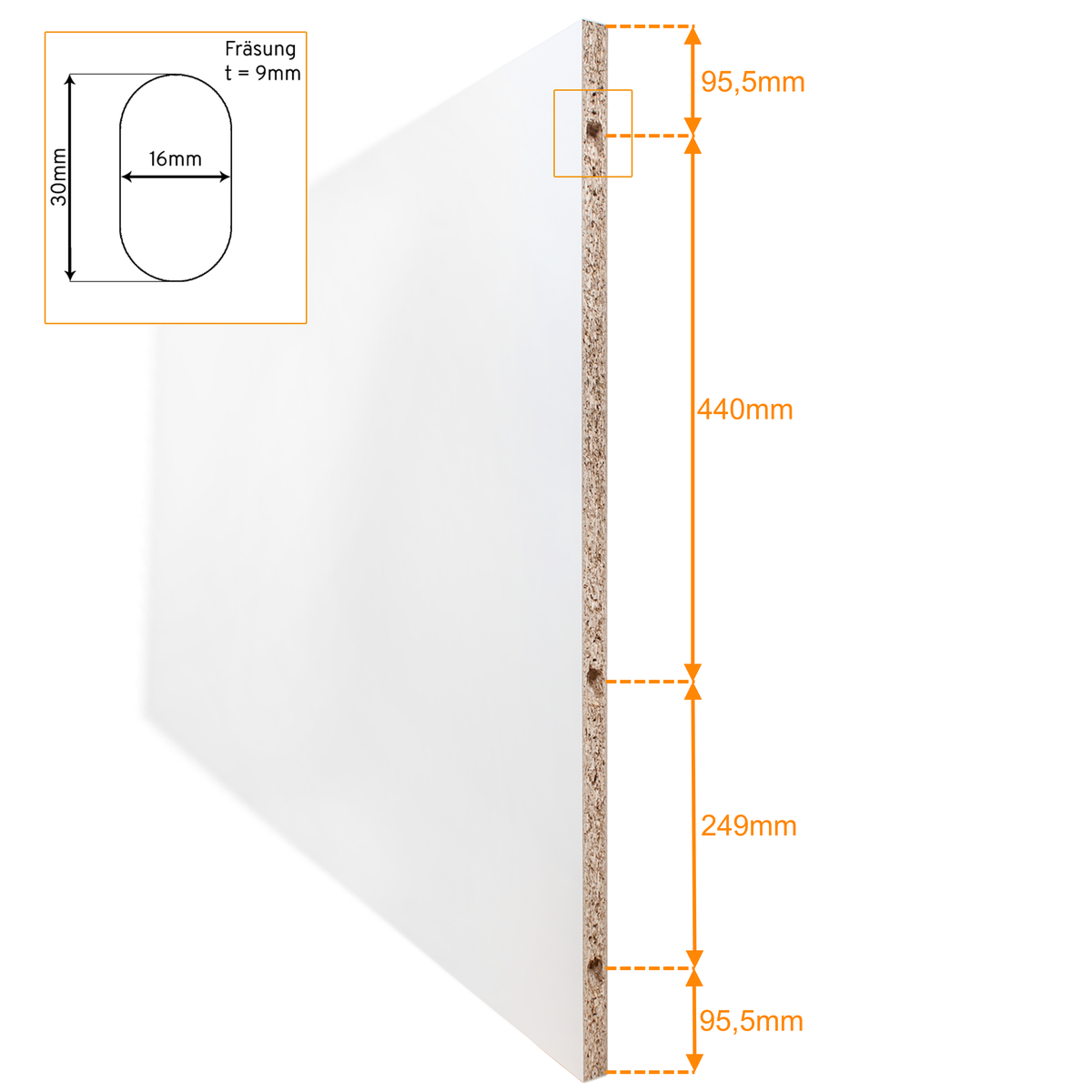 Dubbele schuifdeur, wit, 1760x2035 mm, dubbele houten deur, schuifdeursysteem - verzonken handgreep + 2-zijdige softclose