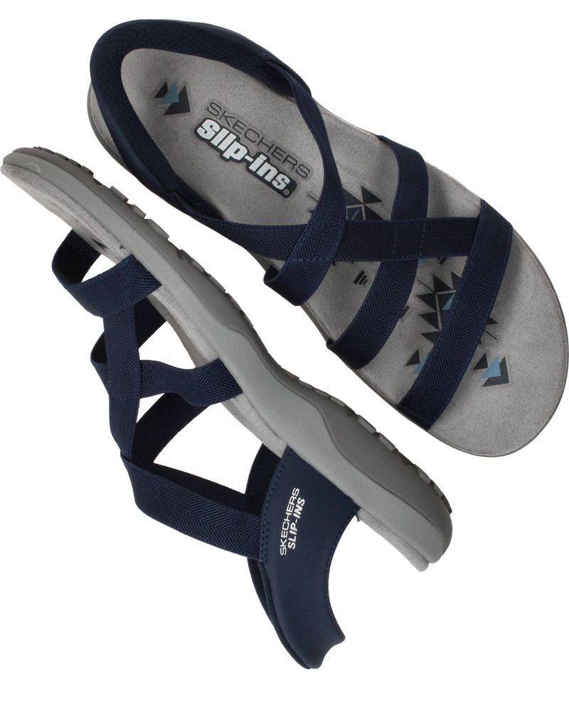Skechers Slip-Ins Reggae Slim Sandalen Blauw Dames