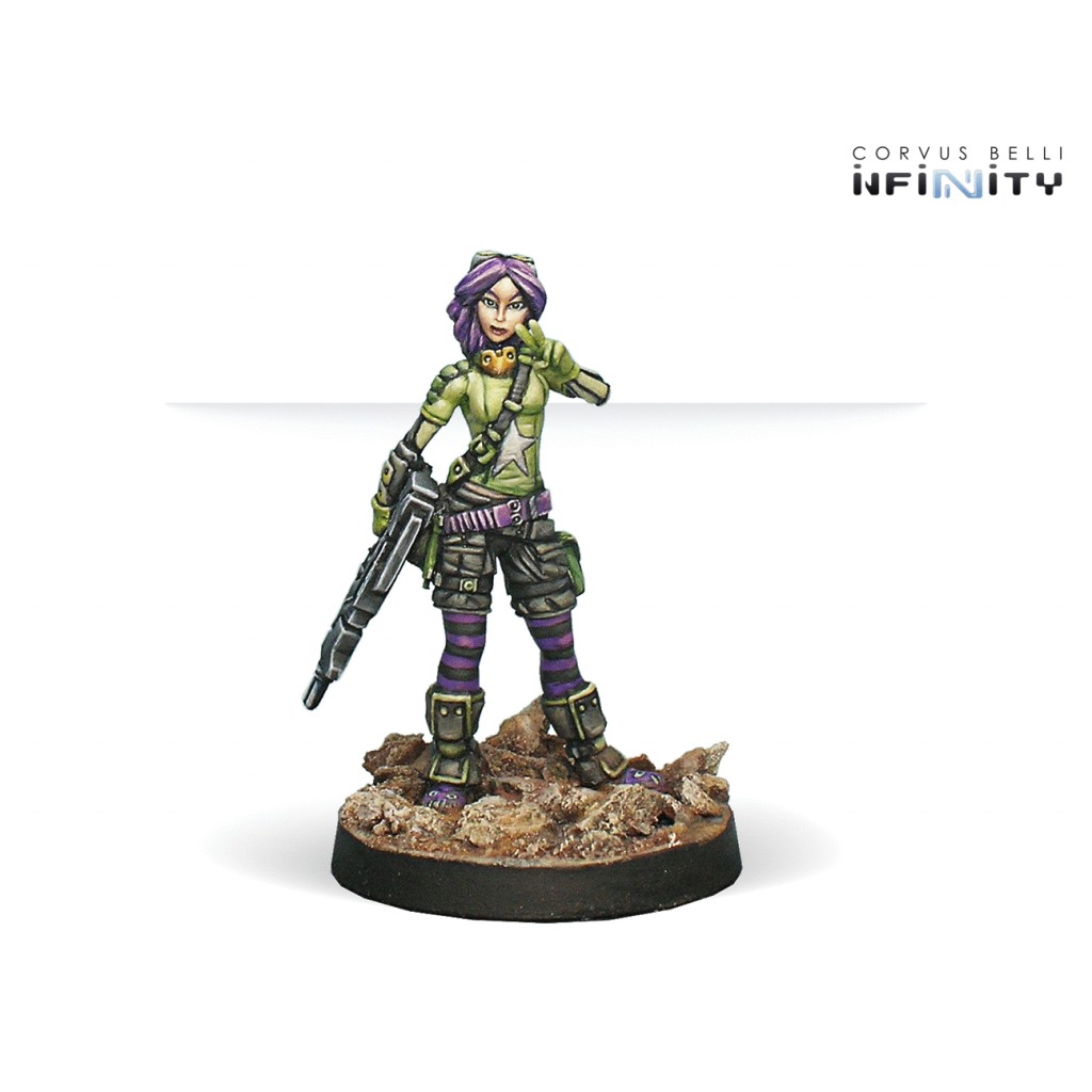 Infinity - Mercenaries - Scarface & Cordelia Armored Mercenary Team