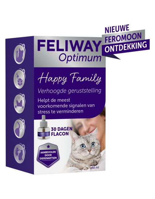 Feliway Optimum Navulling - Anti stressmiddel - 48 ml Kat