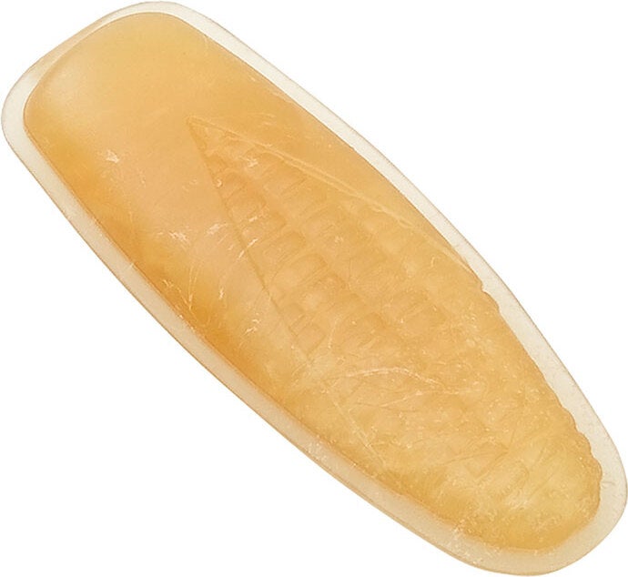 Ferplast knaagdieren speelgoed Tiny & Natural maiskolf geel 11 x 4,2 x 1,8 cm