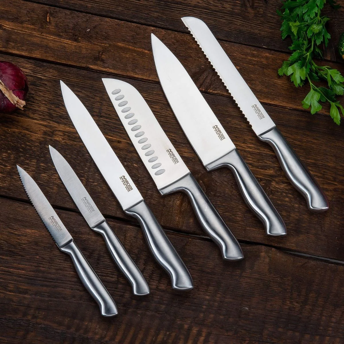 Ensemble de 6 couteaux de cuisine professionnels Star