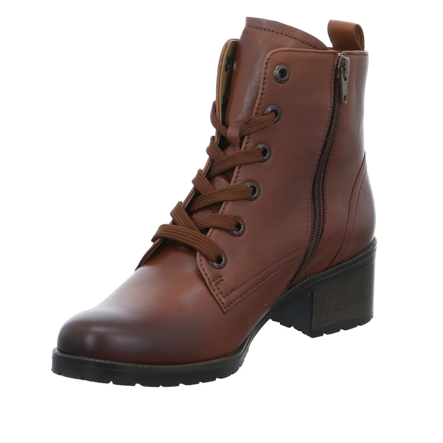 GABOR Stiefelette Braun Leder  mit Wechselfussbett