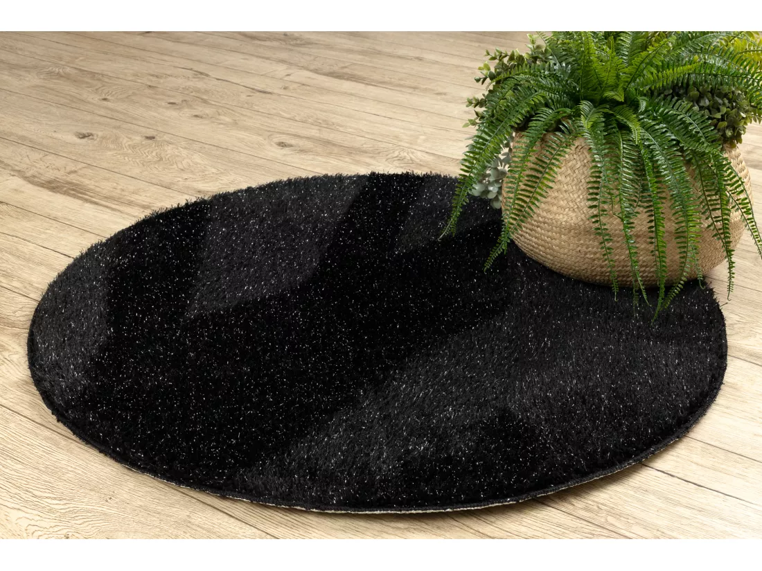 Tapis de salle de bain SYNERGY cercle, glamour, antidérapant, doux - cercle 100 cm