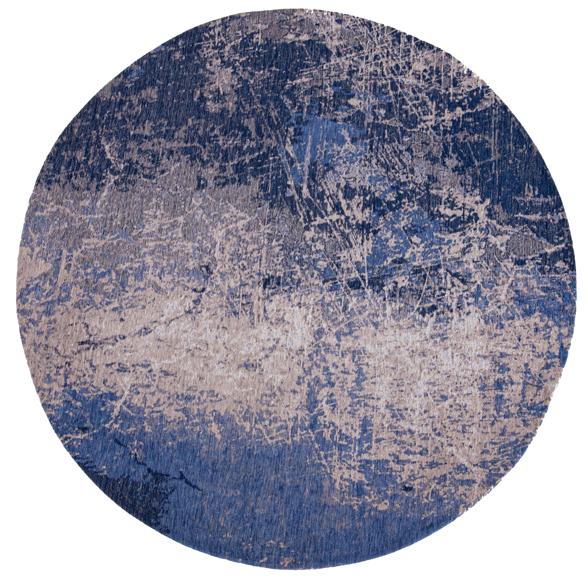 Ecorugs vloerkleed Cracks blauw ∅ 140 cm