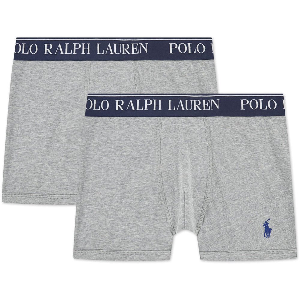 Køb Polo Ralph Lauren Andover Heather Bomuld Stretch 2-Pak Boxer