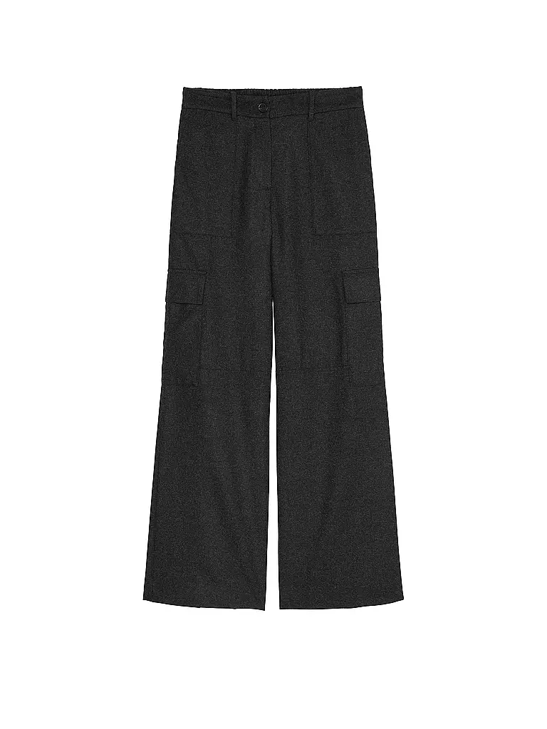 MARC O'POLO Cargohose dunkelgrün
