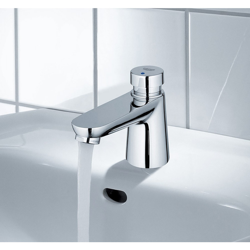 Grohe Euroeco fonteinkraan zelfsluitend chroom