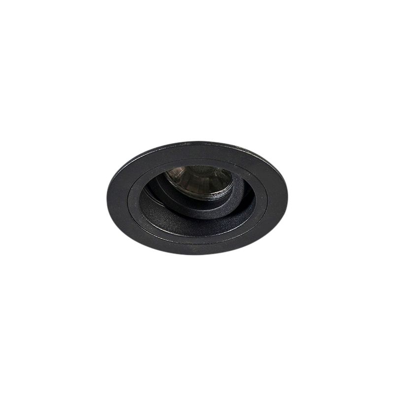 Moderne inbouwspot zwart 9,2 cm draai- en kantelbaar - Chuck