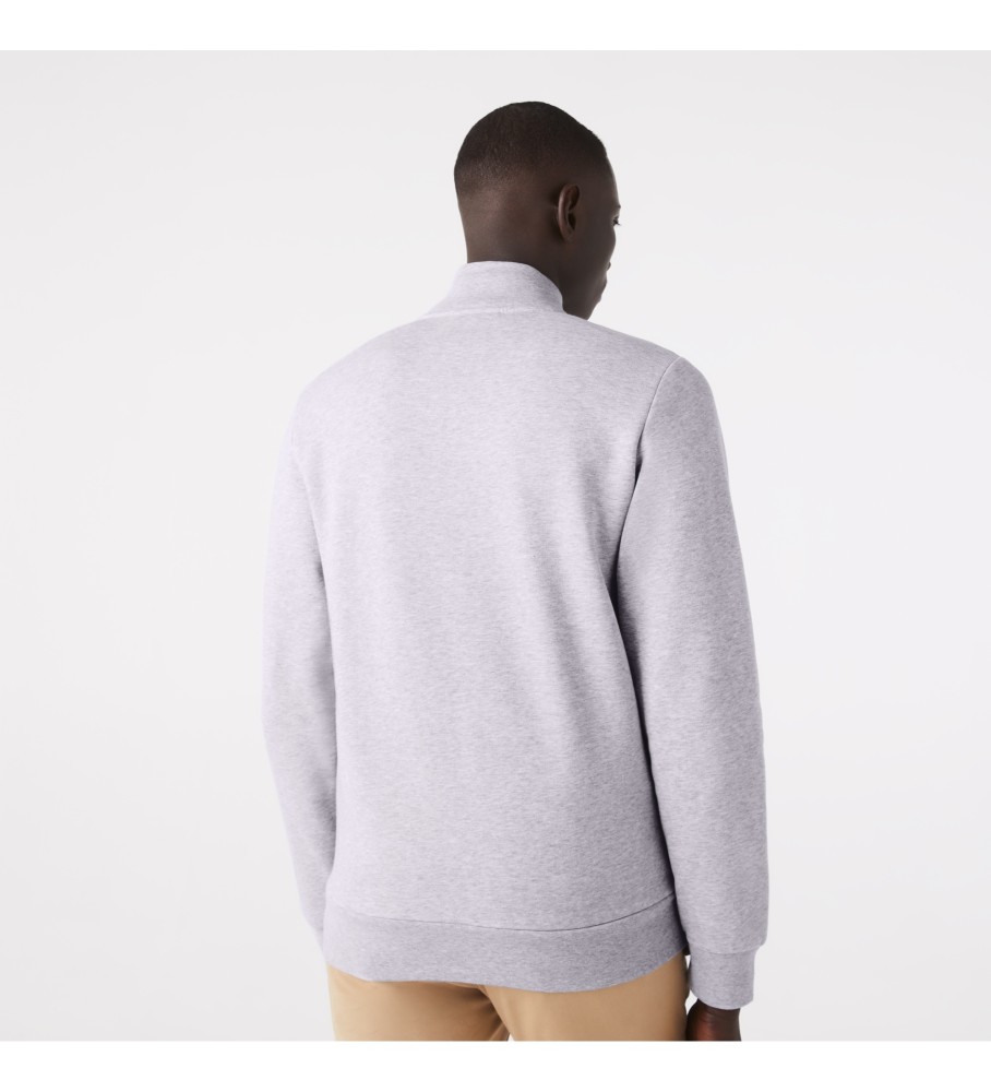 Moletom Lacoste Brushed Fleece cinza
