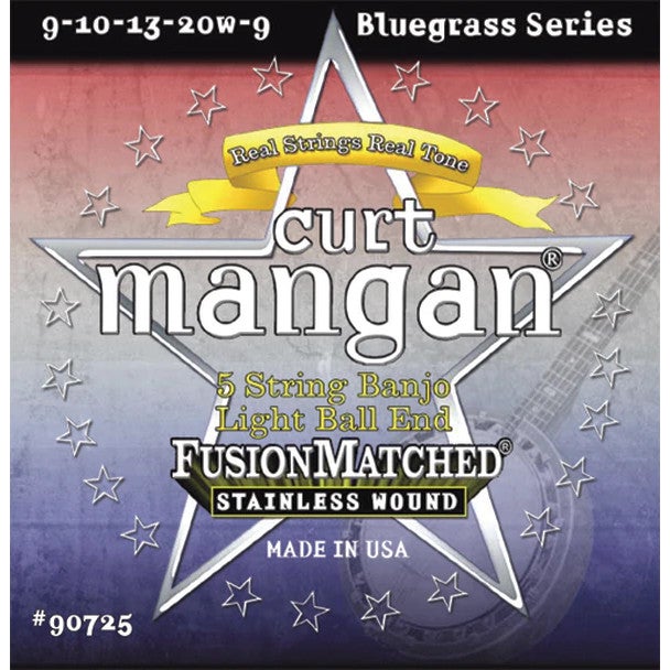 Curt Mangan Banjo Light 5-string Ball-End Stainless snarenset voor 5-snarige banjo