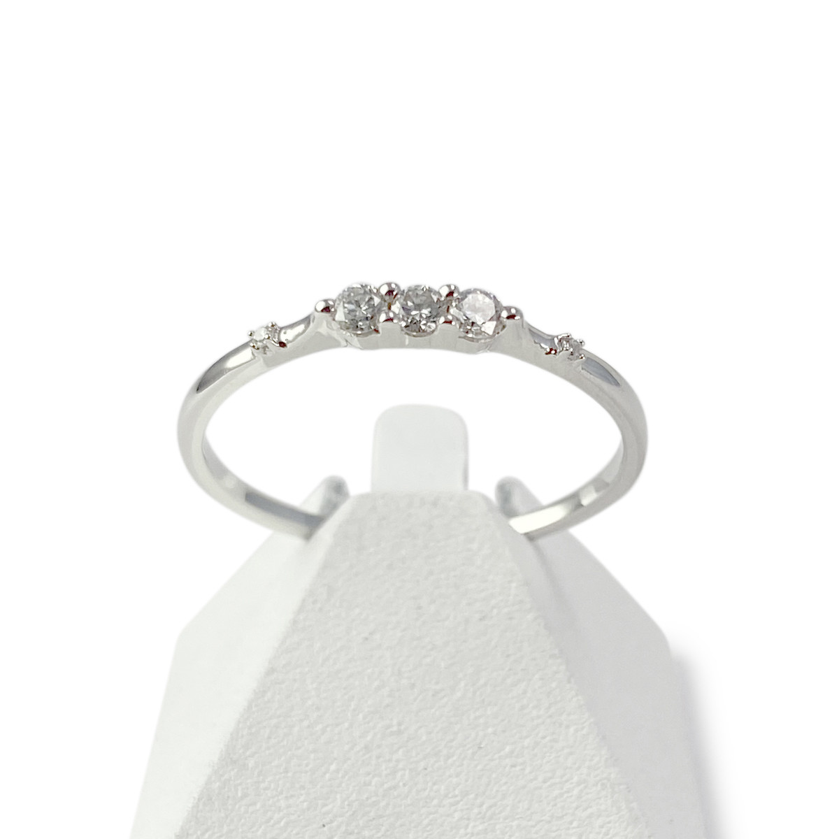 Bague MAUBOUSSIN d'occasion or 750 blanc diamants