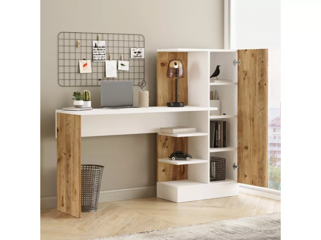 Bureau design avec rangements TEHDA