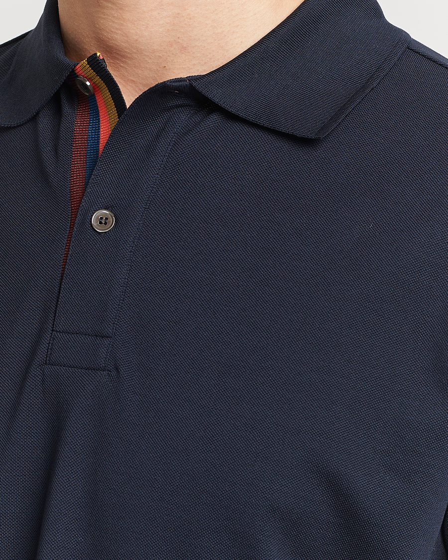 Paul Smith Placket Stripe Polo Navy