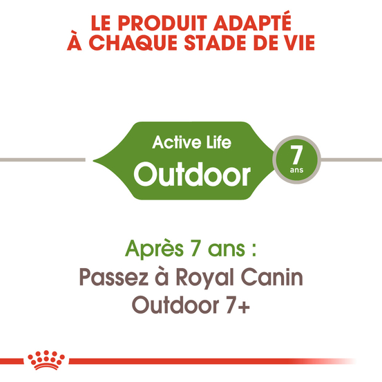 Croquettes chat d'extérieur outdoor de 1 à 7 ans 10kg