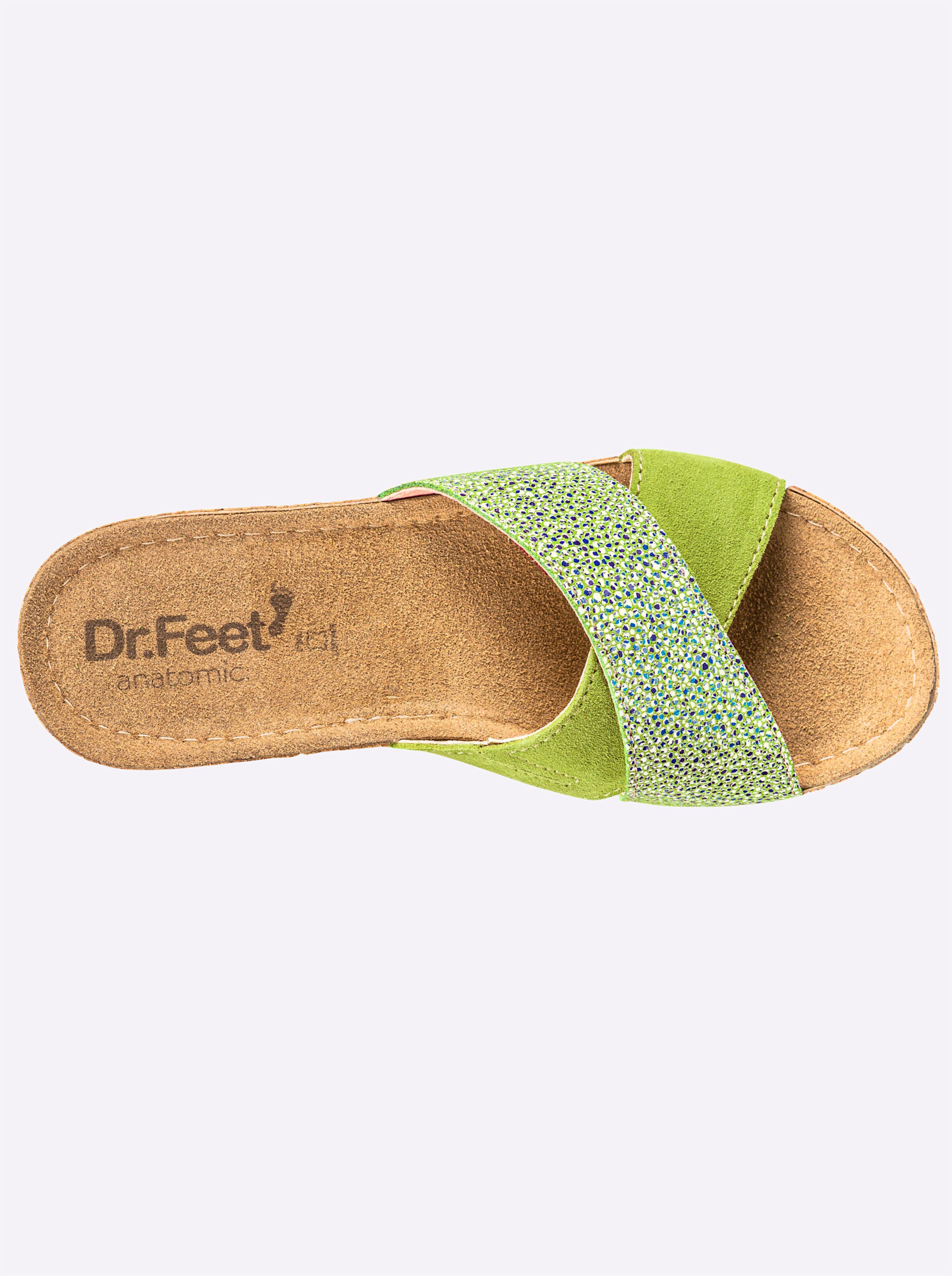 Dr. Feet Pantolette in grün