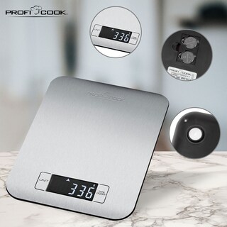 ProfiCook Digitale Küchenwaage PC-KW 1061, Edelstahl