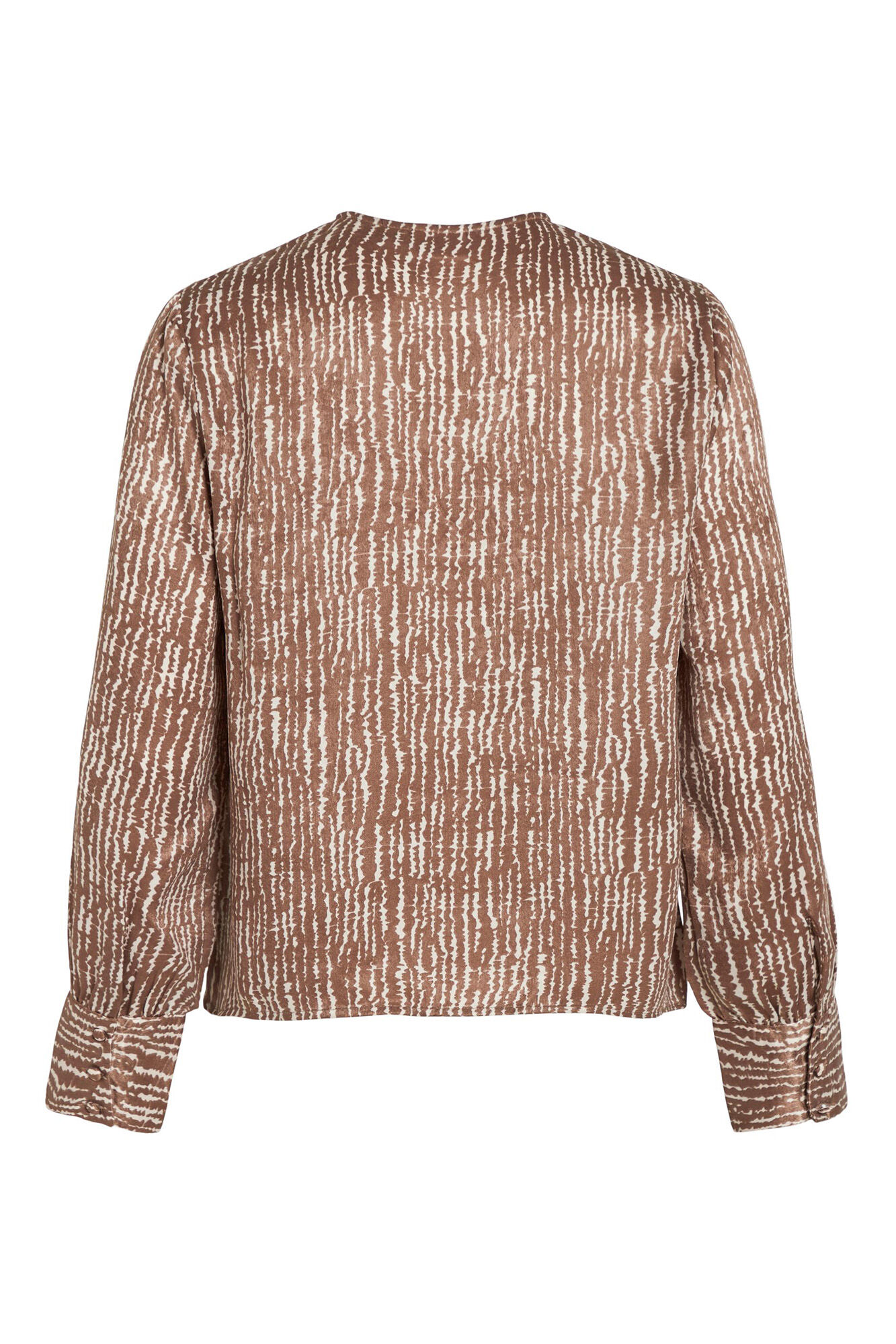 Blusa de cetim Vila - Cinza