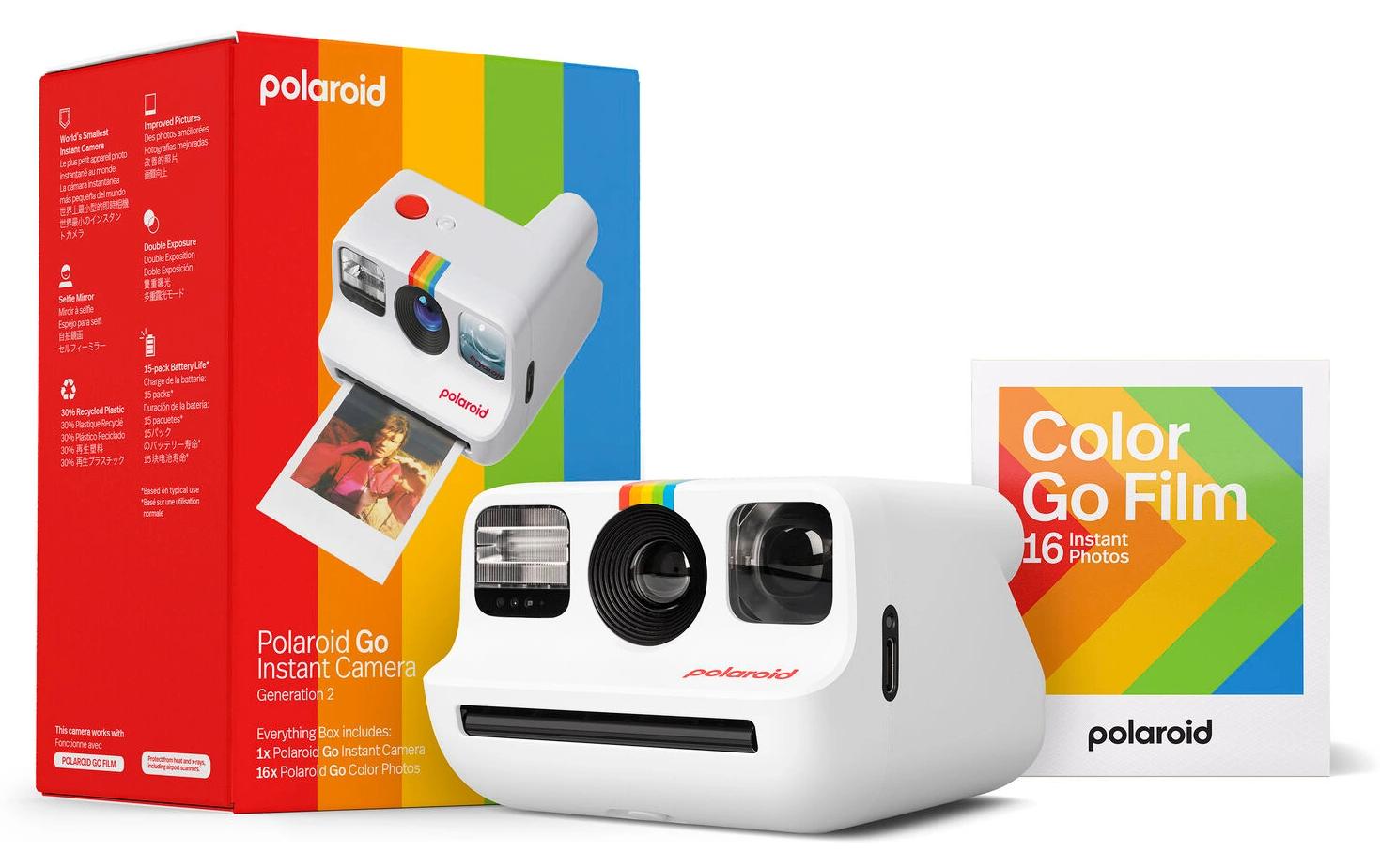 Fotokamera Everything Box Go Gen 2.0 WeissUltrakompakte Sofortbildkamera im Retro-Stil