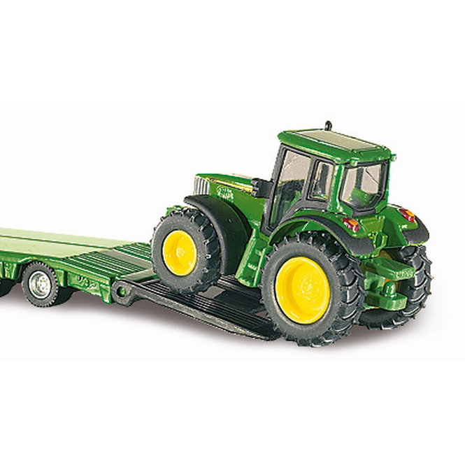 Siku 1837 - Tieflader mit John Deere Traktoren